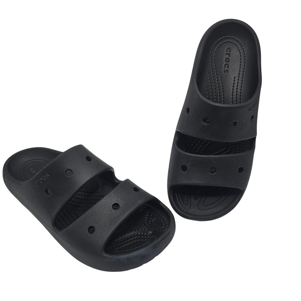 Crocs Classic Slide 2.0 / Classic Sandal V2  in Black Unisex M6 | W8